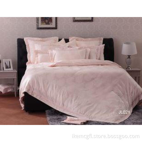 Pink Elegant Twin Lace Luxury Bed Sets Queen , Bedroom Bedd